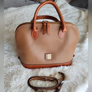 Dooney & Bourke Pebble Leather Zip Zip Satchel
